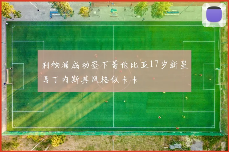 利物浦成功签下哥伦比亚17岁新星马丁内斯其风格似卡卡